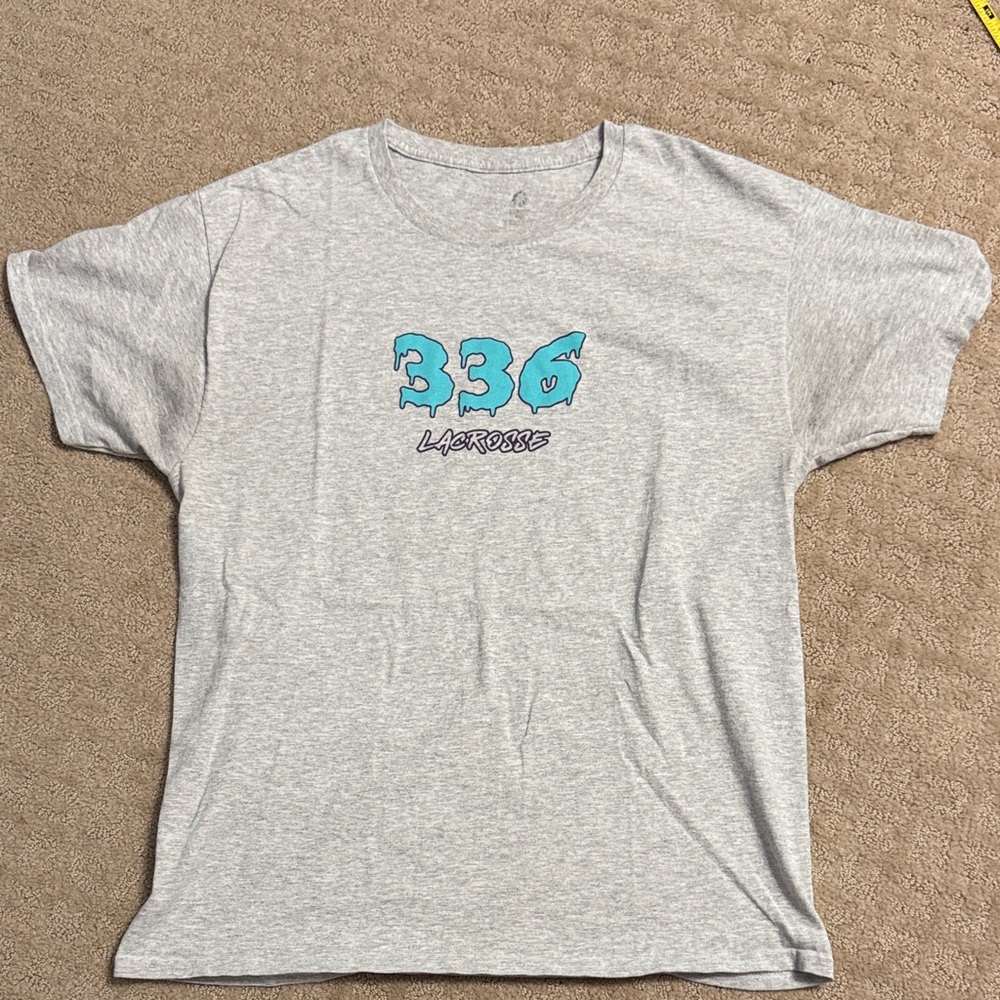 Grey 336 Lacrosse T-Shirt